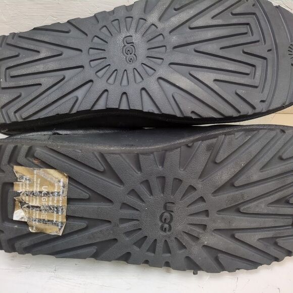 Ugg Classic Clog Mules Fur Lined Black Leather Shearling Men size 15 1011413 - Picture 10 of 10